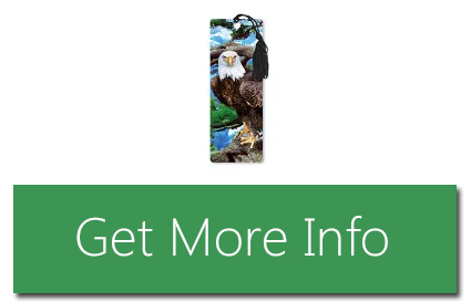 Dimension 9 3D Lenticular Bookmark with Tassel, American Bald Eagle in Tree LBM021 Products